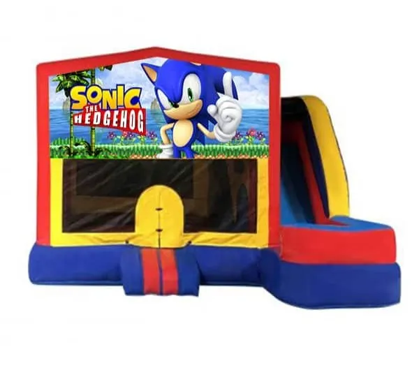 Sonic Medium External Slide Jumping Castle