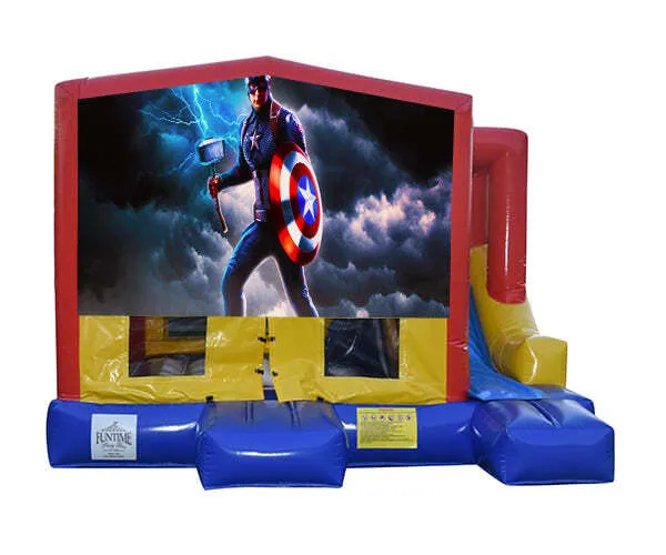 Captain America Small External Slide Jumping Castle