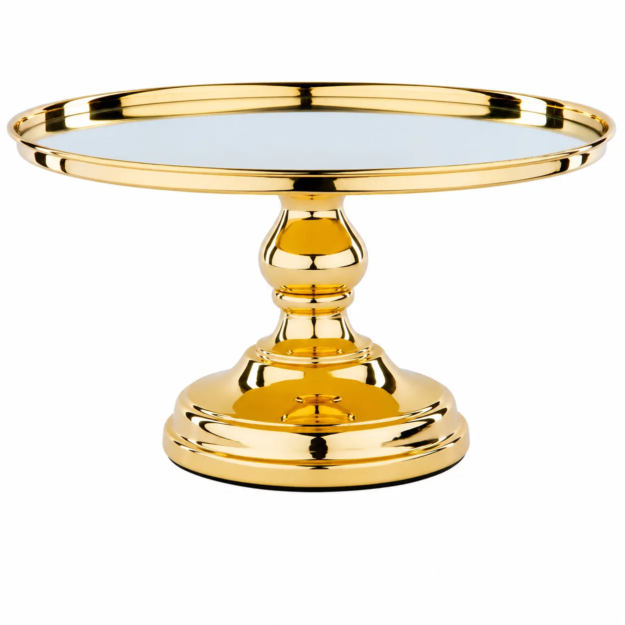 30cm Gold Display Chome Plated Cake Stand Design