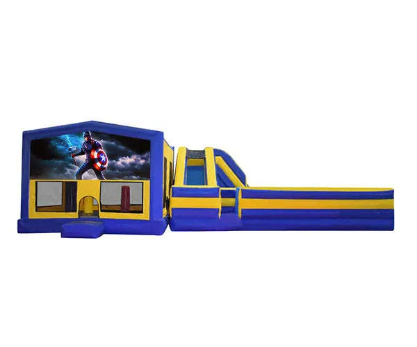 Captain America Obstacle Mega Combo Jumping Castle