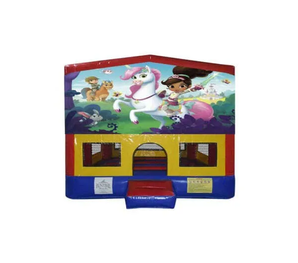 Nelia the Princess Knight Small Square Jumping Castle