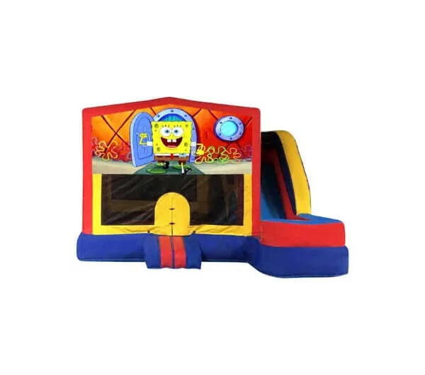 Spongebob Medium External Slide Jumping Castle