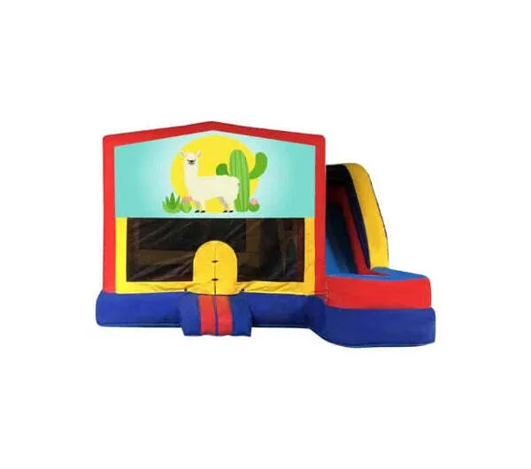Llamas Medium External Slide Jumping Castle