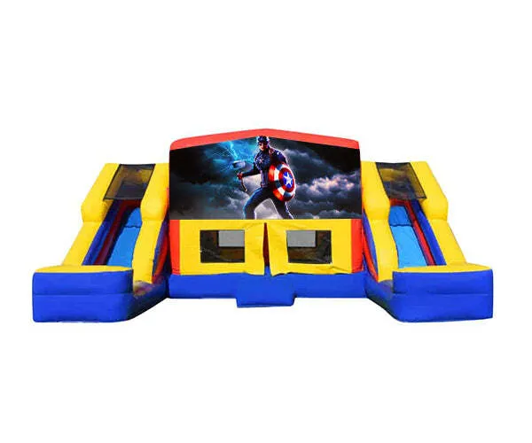 Captain America Double Mega Combo Jumping Castle