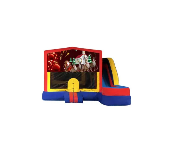Christmas #6 Medium External Slide Jumping Castle