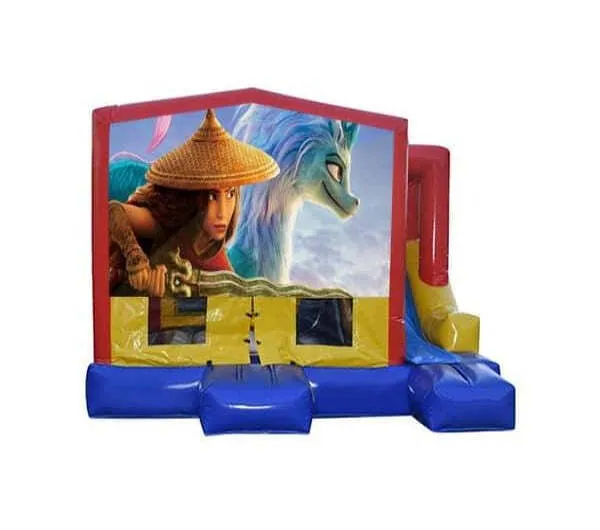 Raya And The Last Dragon Small External Slide Jumping Castle