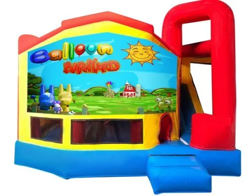 Balloon Barnyard Medium Internal Slide Jumping Castle