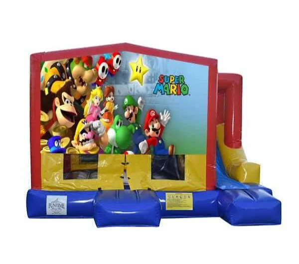 Super Mario Small External Slide Jumping Castle