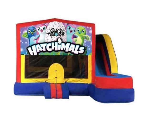 Hatchimals Medium External Slide Jumping Castle
