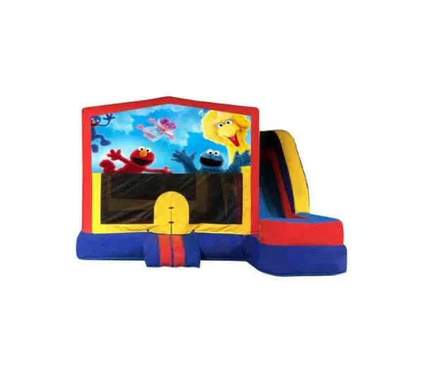 Sesame Street Medium External Slide Jumping Castle