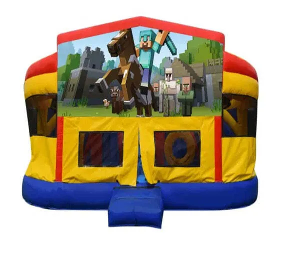 Minecraft Double Super Drop Combo Jumping Castle