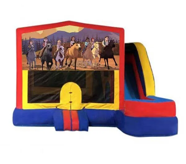 Dreamworks Spirit Medium External Slide Jumping Castle