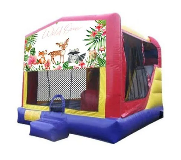 Forest - Wild One Extra Large Combo Jumping Castle