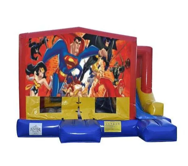 Justice League Small External Slide Jumping Castle