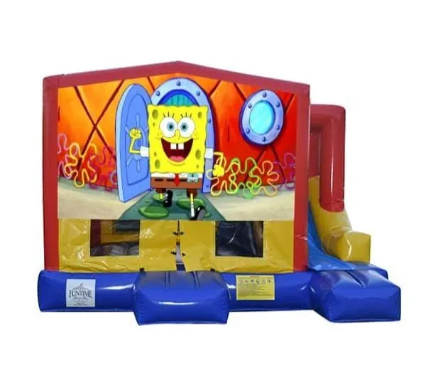 Spongebob Small External Slide Jumping Castle