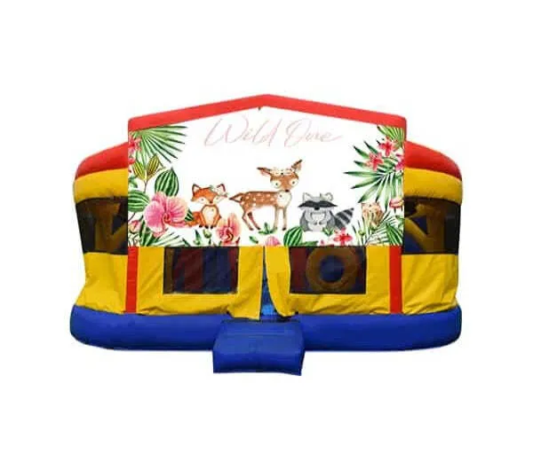 Forest - Wild One Double Super Drop Combo Jumping Castle