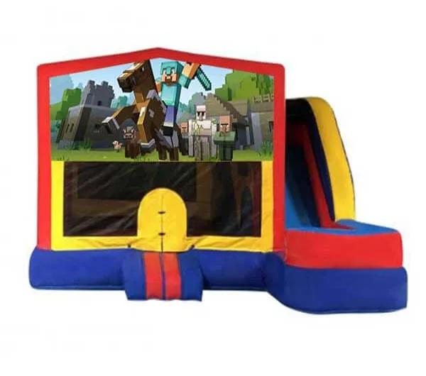 Minecraft Medium External Slide Jumping Castle