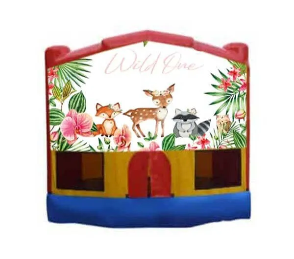 Forest - Wild One Small Combo Jumping Castle