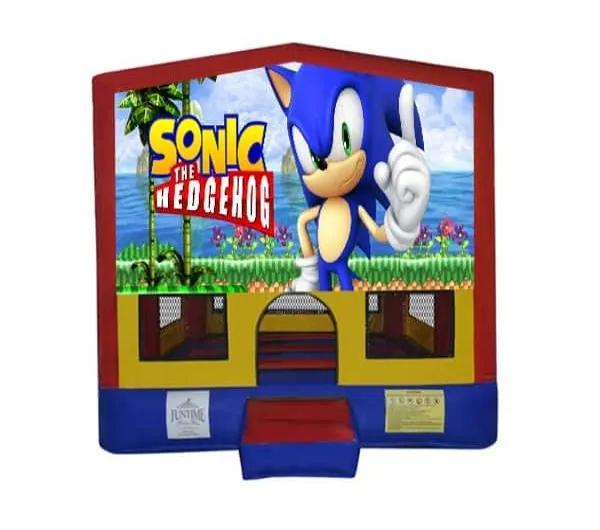 Sonic Small Square Jumping Castle