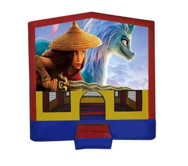 Raya And The Last Dragon Small Square Jumping Castle