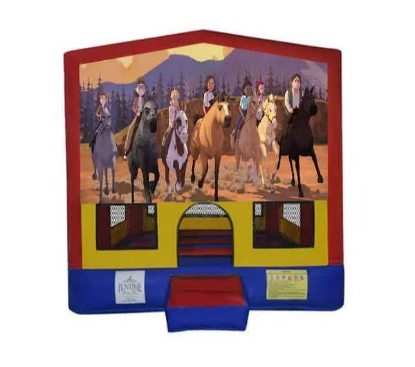 Dreamworks Spirit Small Square Jumping Castle