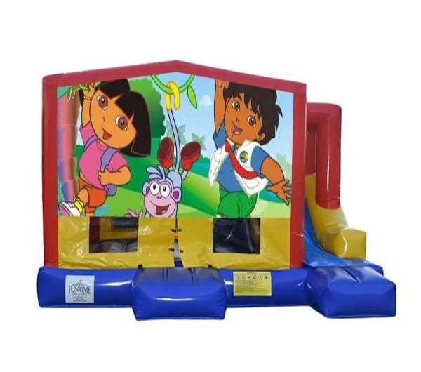 Dora Small External Slide Jumping Castle