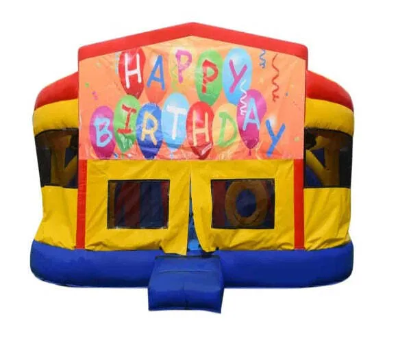 Happy Birthday Double Super Drop Combo Jumping Castle