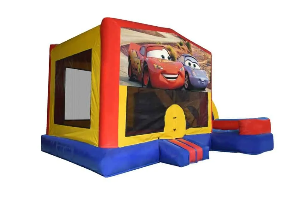 Cars Medium External Slide Jumping Castle