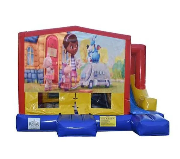 Doc Mcstuffins Small External Slide Jumping Castle