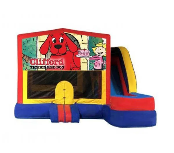 Clifford the Red Dog Medium External Slide Jumping Castle