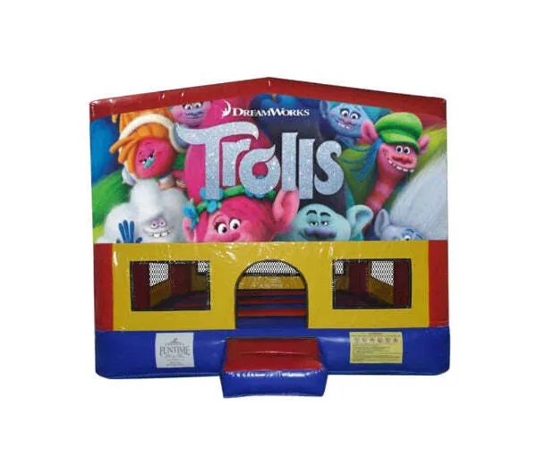 Trolls Small Square Jumping Castle