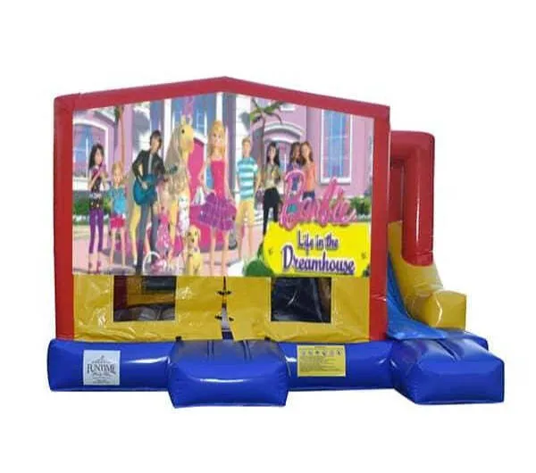 Barbie Small External Slide Jumping Castle