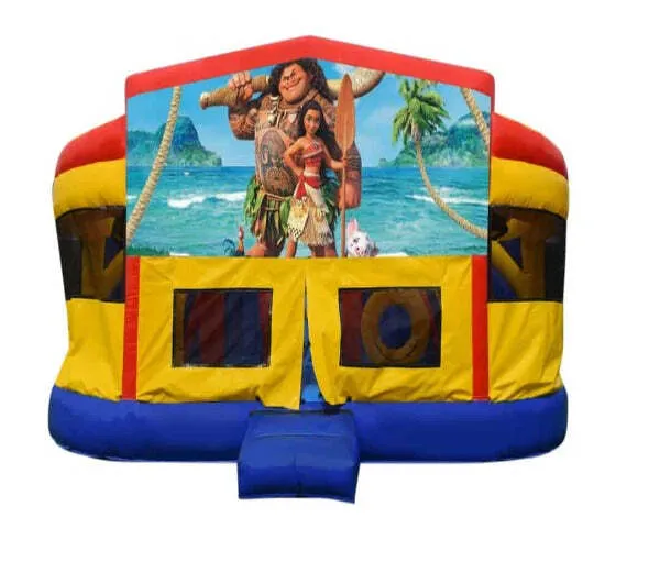 Moana Double Super Drop Combo Jumping Castle