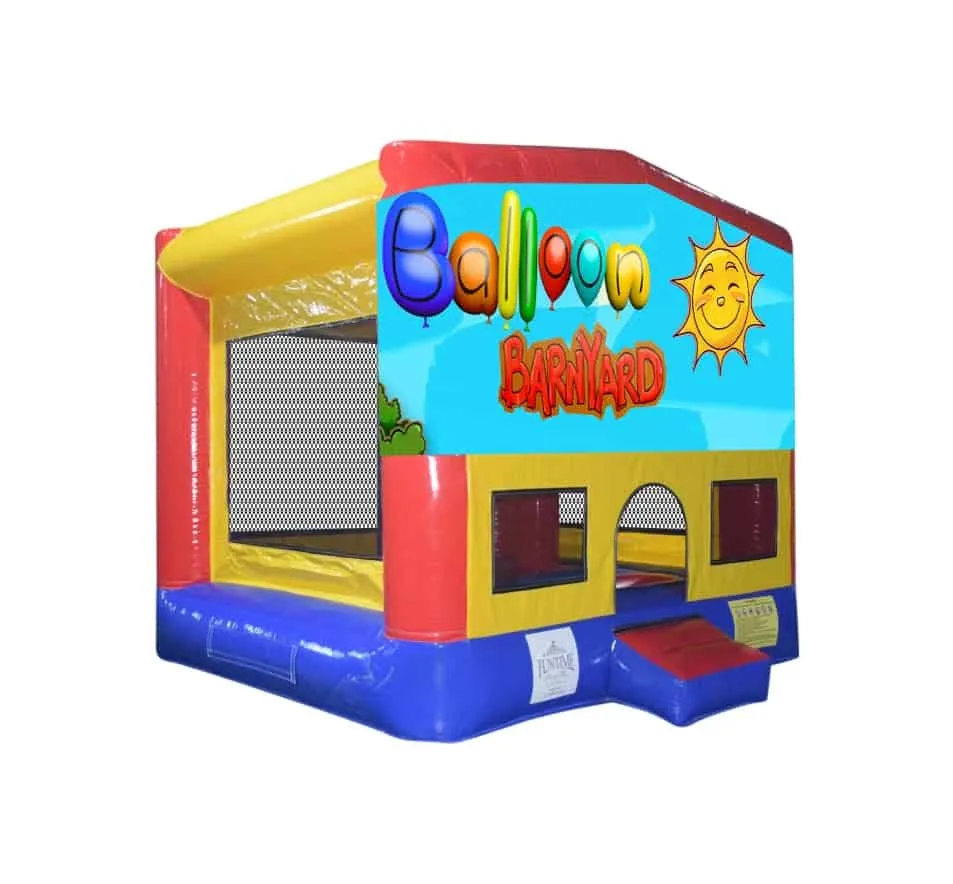 Balloon Barnyard Small Square Jumping Castle