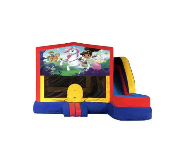 Nelia The Princess Knight Medium External Slide Jumping Castle
