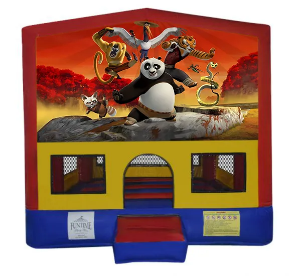 Kung Fu Panda Small Square Jumping Castle