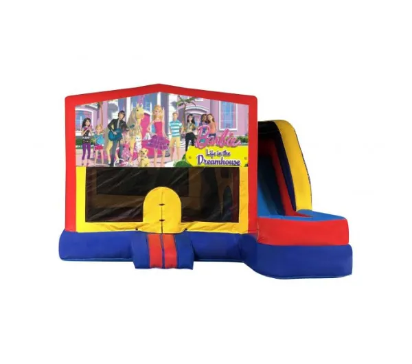 Barbie Medium External Slide Jumping Castle