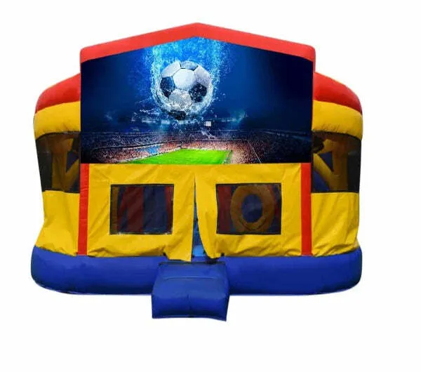 Soccer Double Super Drop Combo Jumping Castle