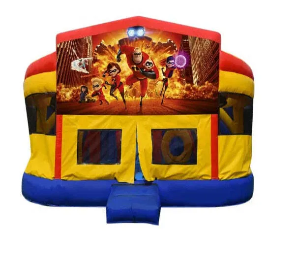 Incredibles Double Super Drop Combo Jumping Castle