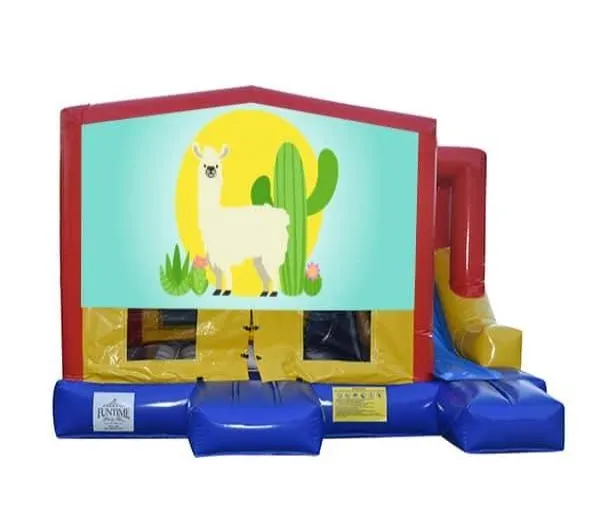 Llamas Small External Slide Jumping Castle