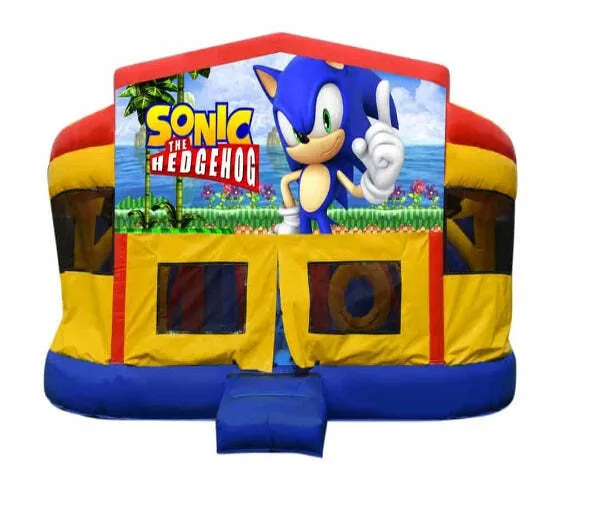 Sonic Double Super Drop Combo Jumping Castle