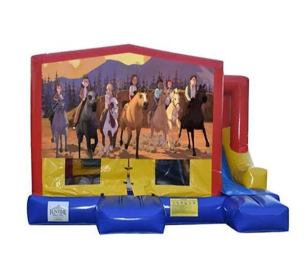 DreamWorks Spirit Small External Slide Jumping Castle