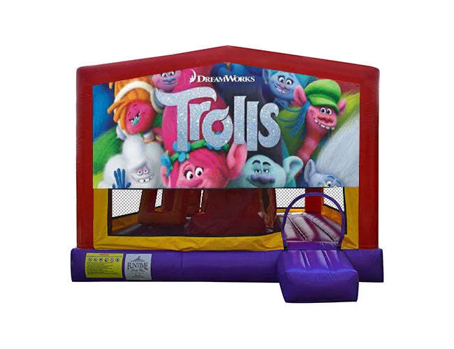 Trolls Extra Large Obstacle Combo Jumping Castle