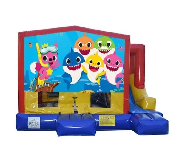 Baby Shark Small External Slide Jumping Castle