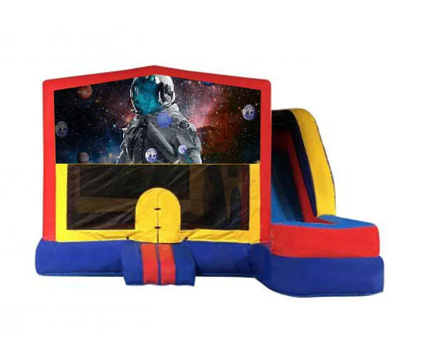 Space / Astronauts Medium External Slide Jumping Castle
