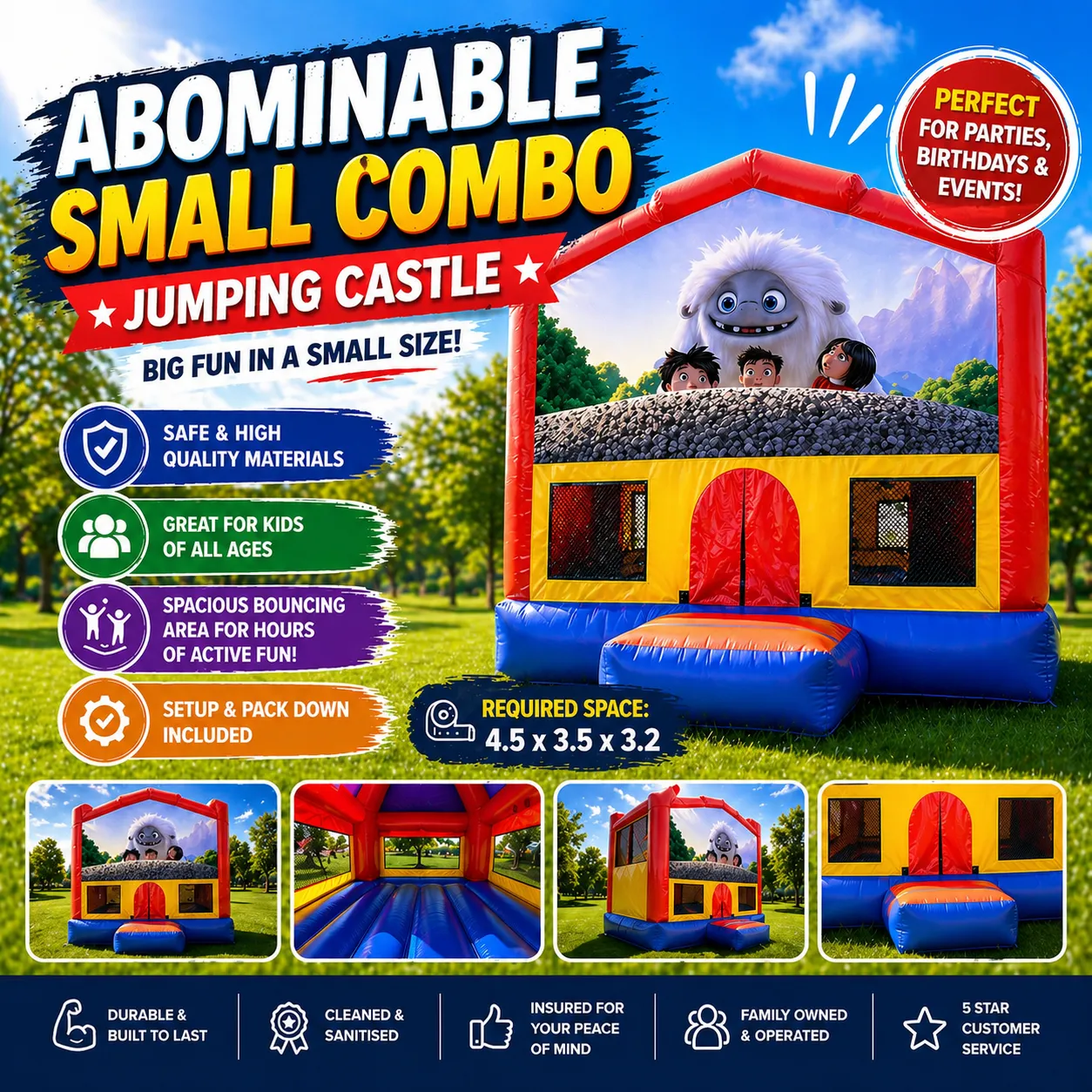 Abominable Small Combo Jumping Castle