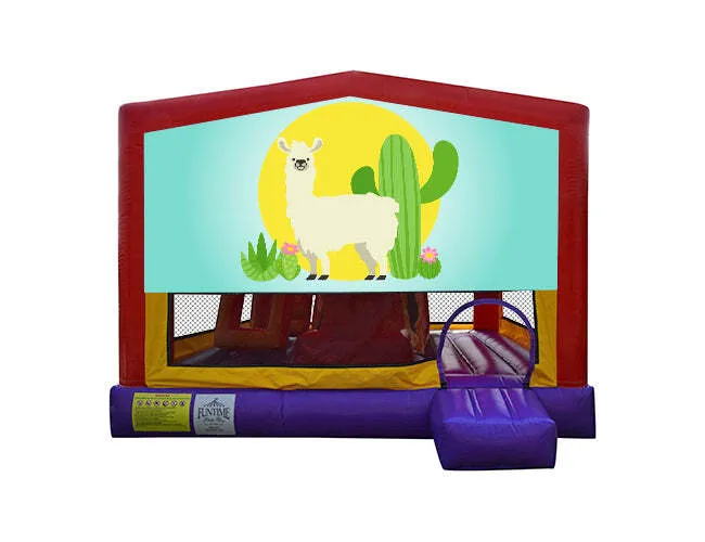 Llamas Extra Large Obstacle Combo Jumping Castle