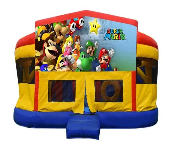 Super Mario Super Drop Combo Jumping Castle