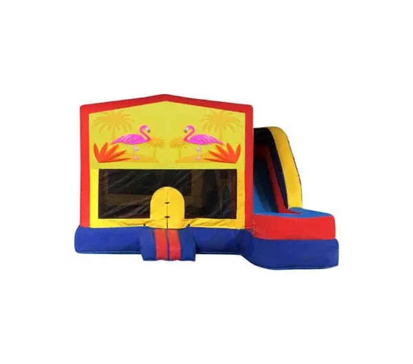 Flamingos Medium External Slide Jumping Castle