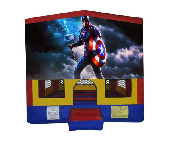 Captain America Small Square Jumping Castle